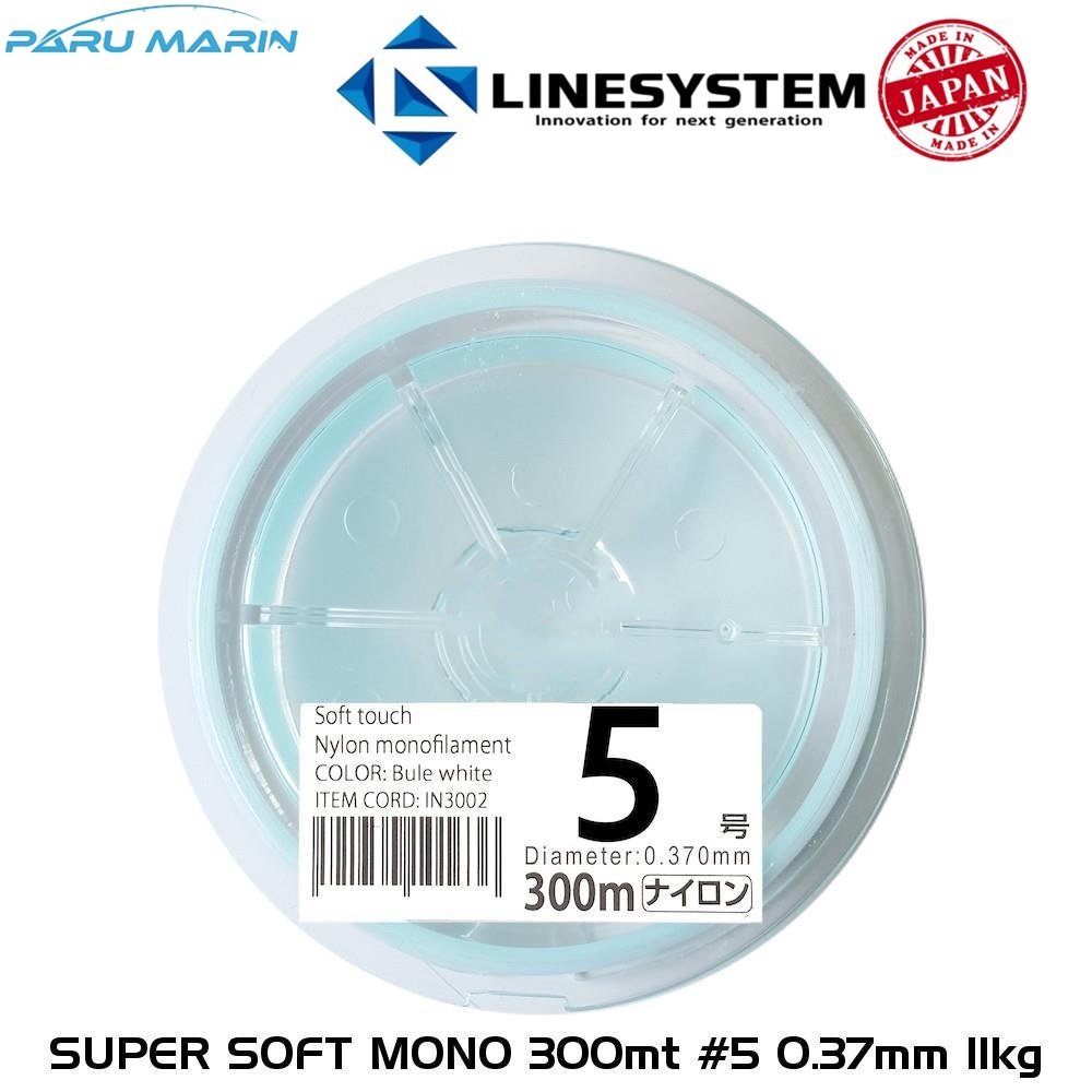 Linesystem Super Soft Mono Misina #5 0.37mm 11kg. 300mt.
