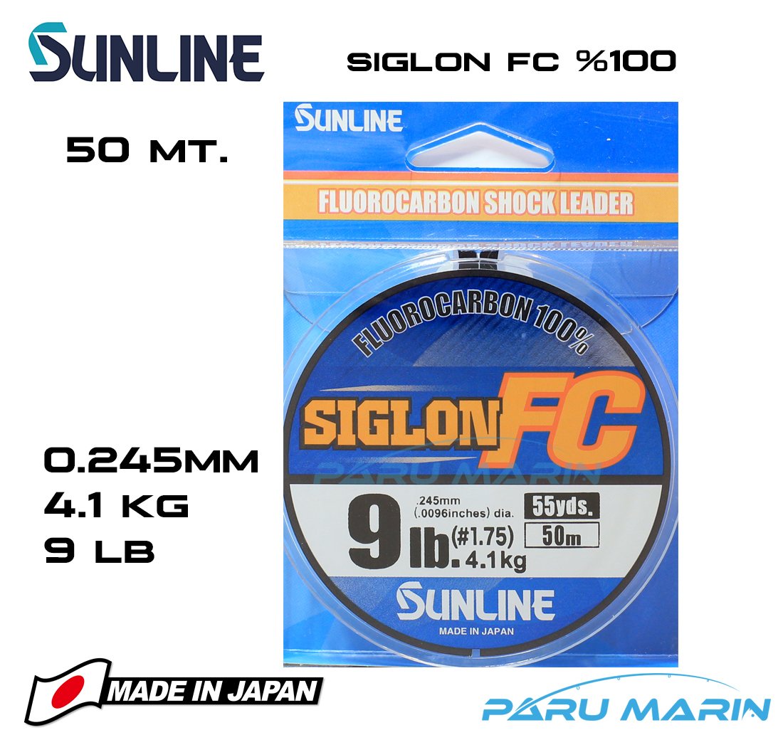 Sunline Siglon %100 Florokarbon Misina 0.245mm 50 Mt.
