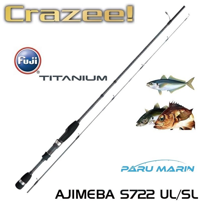 Crazee AjiMeba S722 UL/SL LRF Kamış 2.18mt 1-8 gr