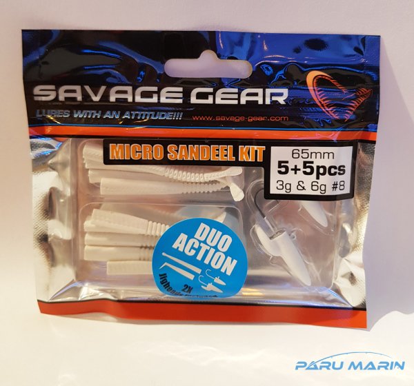 Savage Gear Micro Sandeel 3gr ve 6gr WHITE / BEYAZ