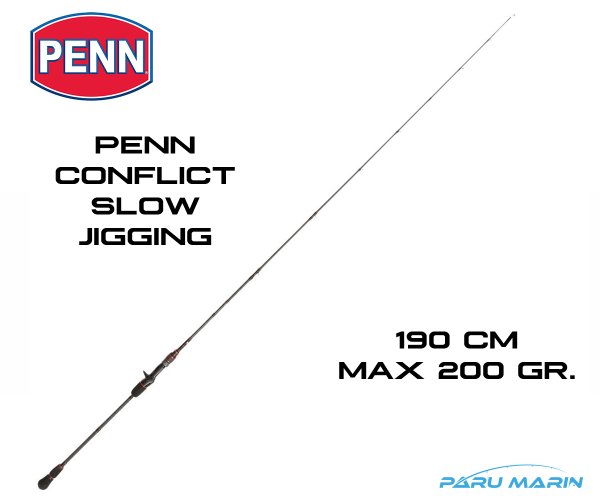 PENN Conflict 190 cm. Max 200gr. Slow Jigging Kamışı