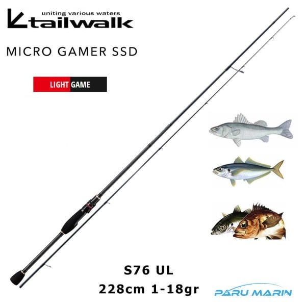 Tailwalk SSD Micro Gamer S76UL 2.28mt 1-18gr LRF Kamış