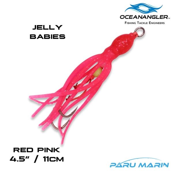 Ocean Angler Jelly Babies Yedek Etek 11cm Pink 2 adet