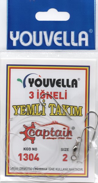 Youvella 3 İğneli Yemli Takımı 1304 İğne, 3 Paket