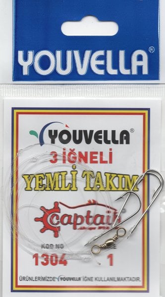 Youvella 3 İğneli Yemli Takımı 1304 İğne, 3 Paket