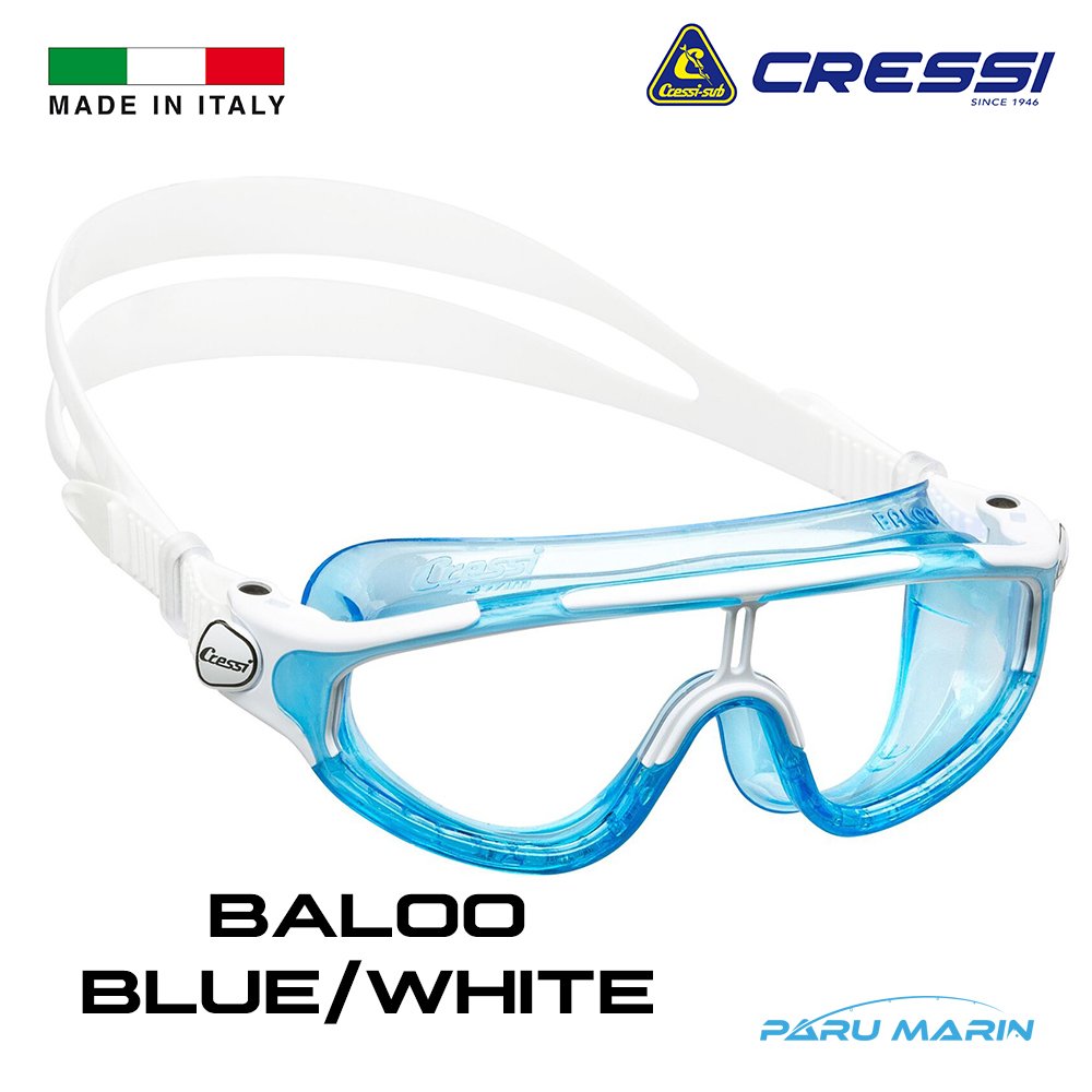 Cressi Baloo 2-7 Yaş Mavi / Beyaz Deniz Gözlüğü