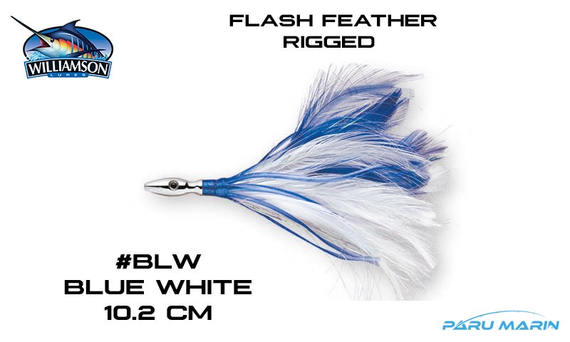 Williamson Flash Feather Rigged Mavi Beyaz