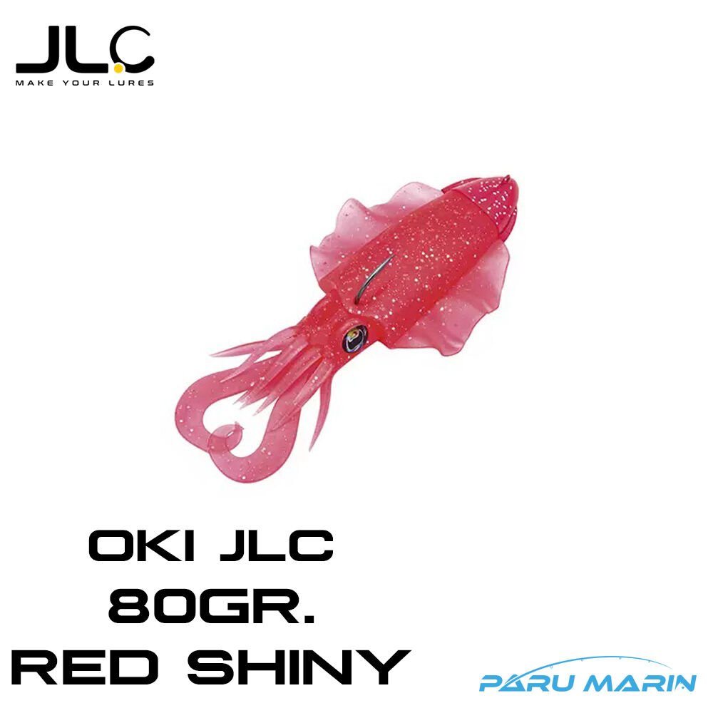 Jigging A La Carta OKI JLC 80 GR. Red Shiny 15cm. Silikon Yem