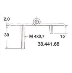 Pimli Menteşe 68.5x38.5mm