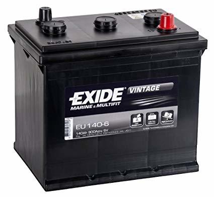 EXIDE VINTAGE 6V 140AH MARİN AKÜ (START)