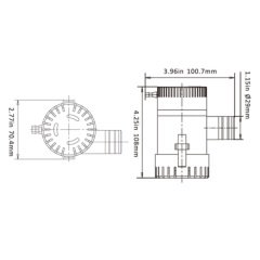 SEAFLO SİNTİNE POMPASI 1100 GPH 24V