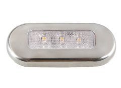 MERDİVEN LAMBASI BEYAZ 12 V LED KROM ÇERÇEVELİ