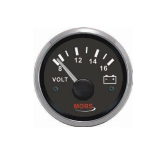 Voltmetre 24 V Siyah