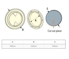 NUOVA RADE KONTROL KAPAĞI, 168mm