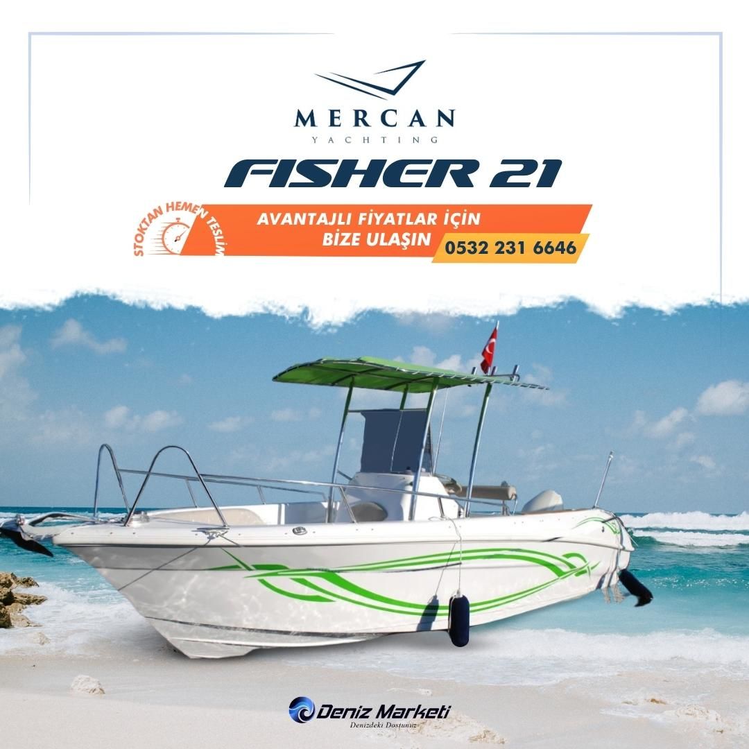 Mercan Fisher 21 Tekne ve Dıştan Takma Motor
