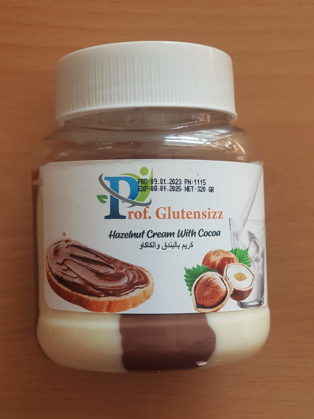 Prof glutensiz fındıklı kakaolu karışık krem 320 g
