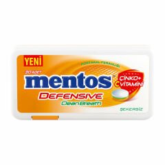Mentos Defensive Clean Breath Portakal Ferahlığı Tablet Şeker 21 G