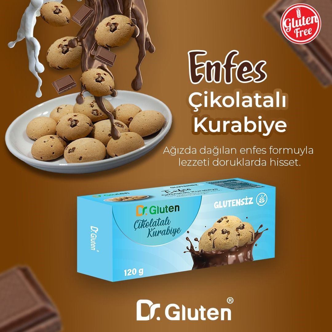 Dr. Gluten Çikolatalı Kurabiye 120 gr