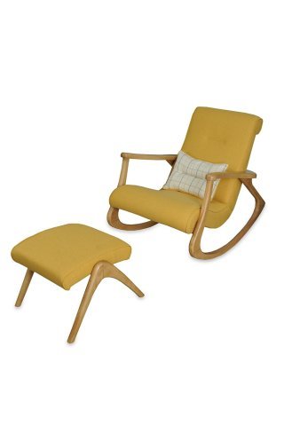 Asedia Ekol Naturel Sarı Renk Sallanan Sandalye