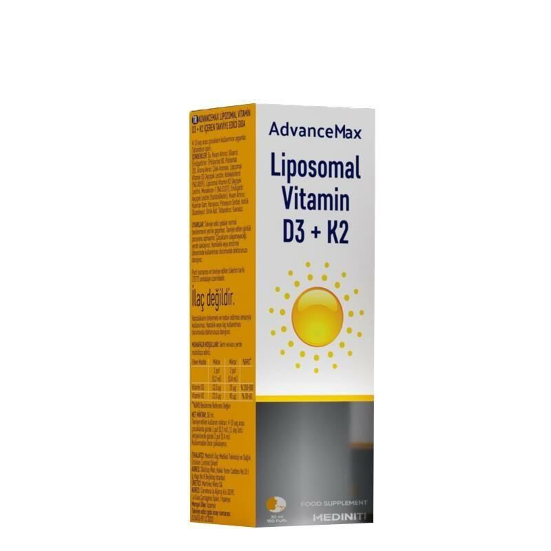 AdvancedMax Lipozomal D3+K2 Sprey 30 ml