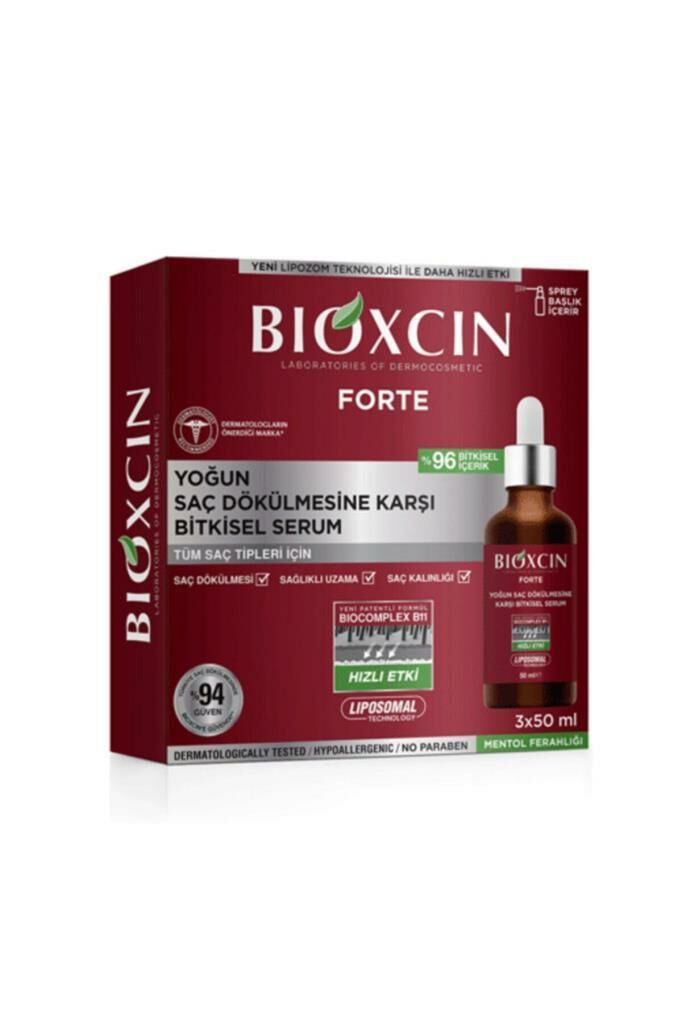 Bioxcin Forte Saç Dökülmesine Karşı Bitkisel Serum 3 x 50 ml