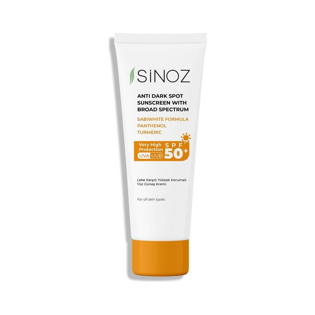 Sinoz Leke Karşıtı Yüksek Korumalı Spf 50+ Yüz Güneş Kremi 50 ml