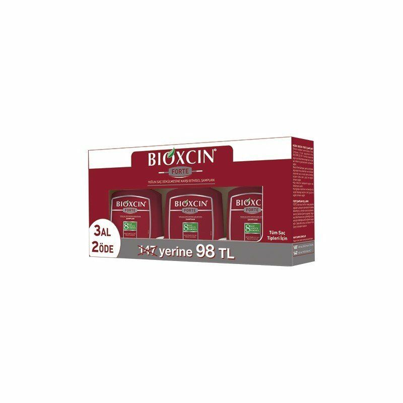 Bioxcin Forte 300 ml 3 Al 2 Öde Tüm Saç Tipleri Şampuan