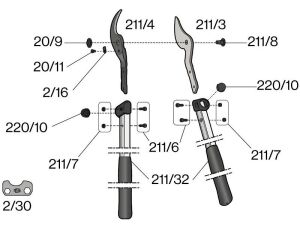 Felco 211-50 Dal Budama Makası 50cm Alüminyum Çift El