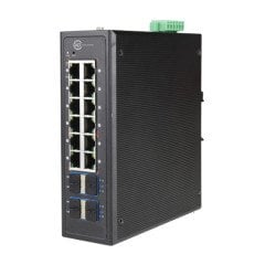 XPS-I8120-16P - 12 port 10/100/1000T (8 ports PoE) + 4 port 10G SFP+ L2+ Yönetilebilir Endüstriyel Switch
