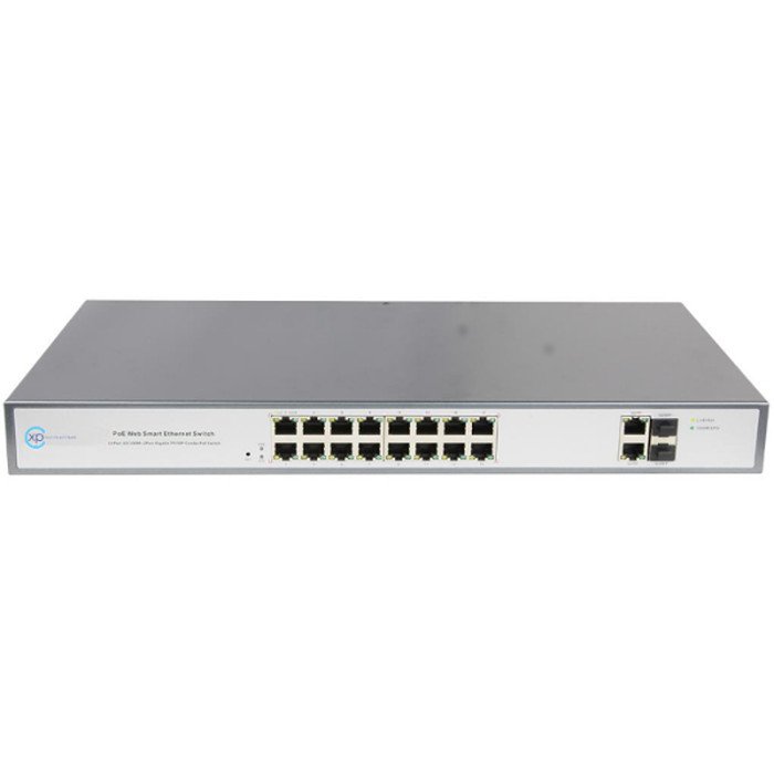 XPS-1110-18P - 16 port 10/100 PoE + 2 Gigabit Combo L2 Smart Switch