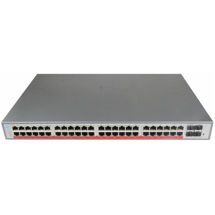 XPS-1220-52P - 48 port 10/100/1000 PoE + 4 port 100/1000 SFP L2+ Yönetilebilir Switch