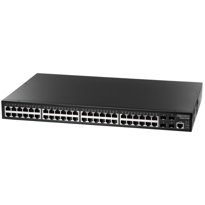 ECS4110-52P - 48 port 10/100/1000 PoE + 4 port Gigabit SFP Uplink L2+ Yönetilebilir Switch
