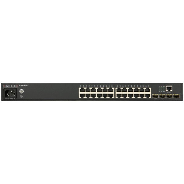 ECS4100-28T - 24 port 10/100/1000T + 4 port Gigabit SFP Uplink L2+ Yönetilebilir Switch