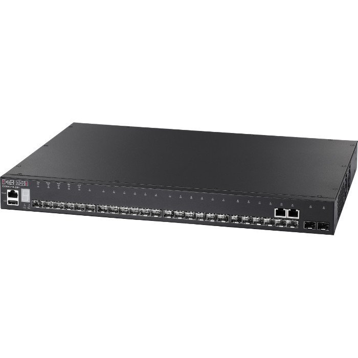 ECS4510-28F - 22 port 100/1000 SFP + 2 port Gigabit Combo + 2 port 10G SFP+ L2+ Yönetilebilir Fiber Yığınlanabilir Switch