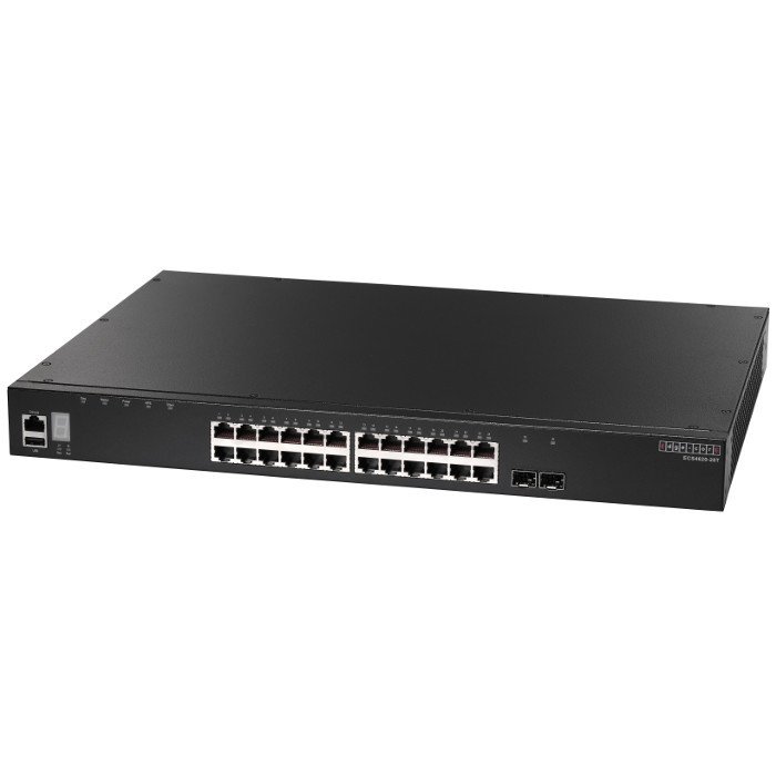ECS4620-28T -  24 port 10/100/1000T + 2 port 10G SFP+ L3 Yönetilebilir Yığınlanabilir Switch