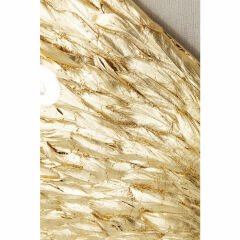 Wings Gold White Duvar Objesi 120x120cm