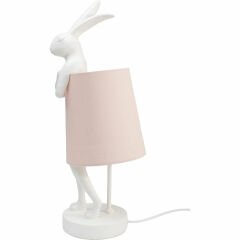 Animal Tavşan Model Rose Beyaz Masa Lambası