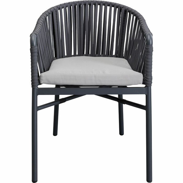 Chair with Armrest Santanyi Dark Grey Sandalye