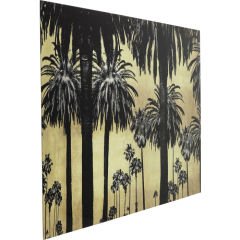 Metallic Palms Cam Resim 180x120cm