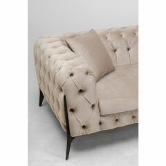 Sofa Bellissima 2-Seater Velvet Taupe Kanepe