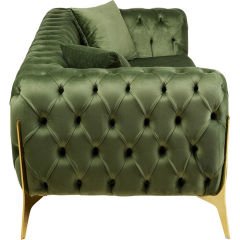 Sofa Bellissima 2-Seater Velvet Green Kanepe