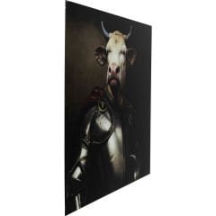Knight Cow Tablo 120x120 cm