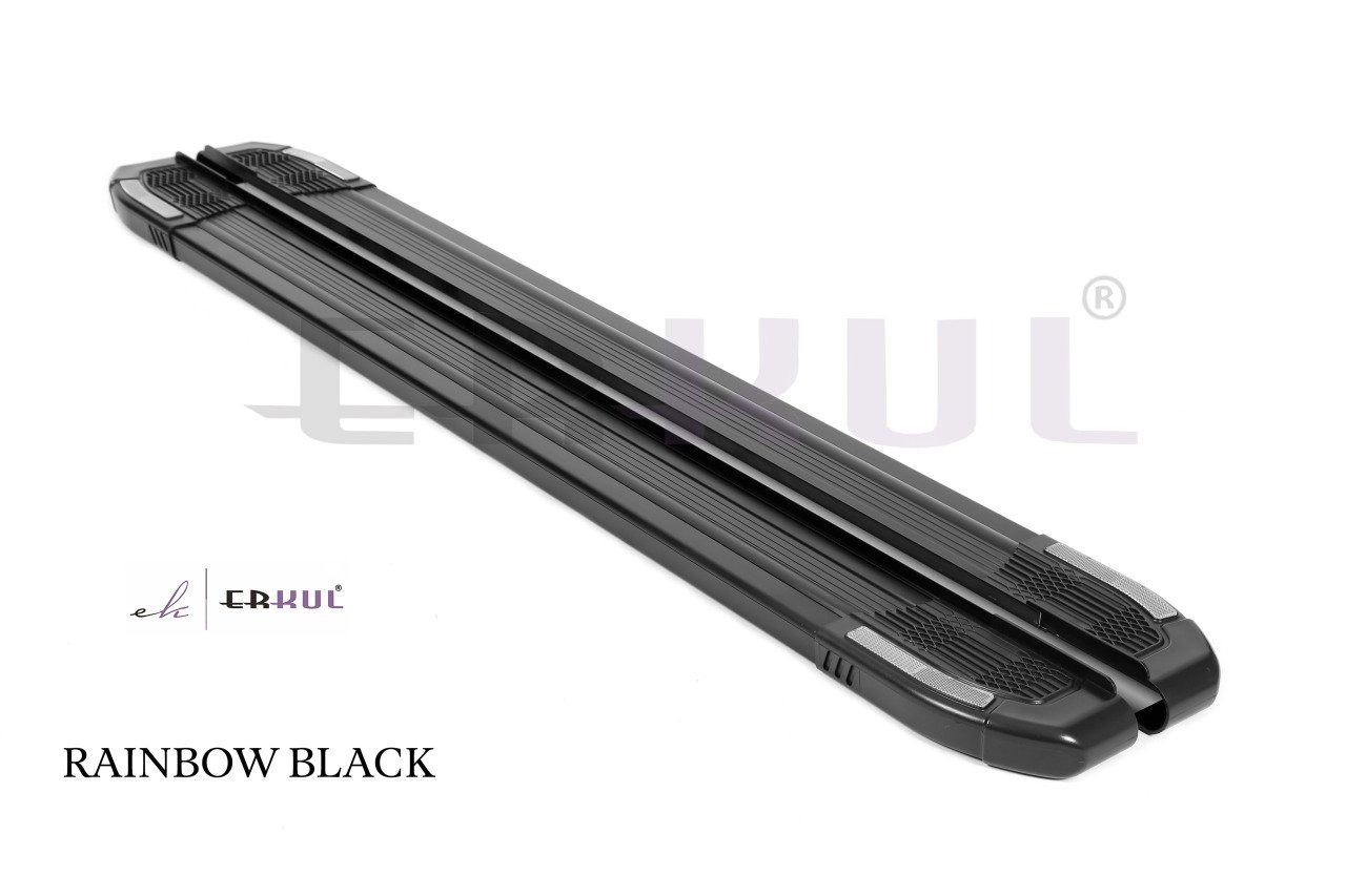 FORD-COURIER BLACK LINE 2017-2023 Yan Basamak Rainbow Siyah