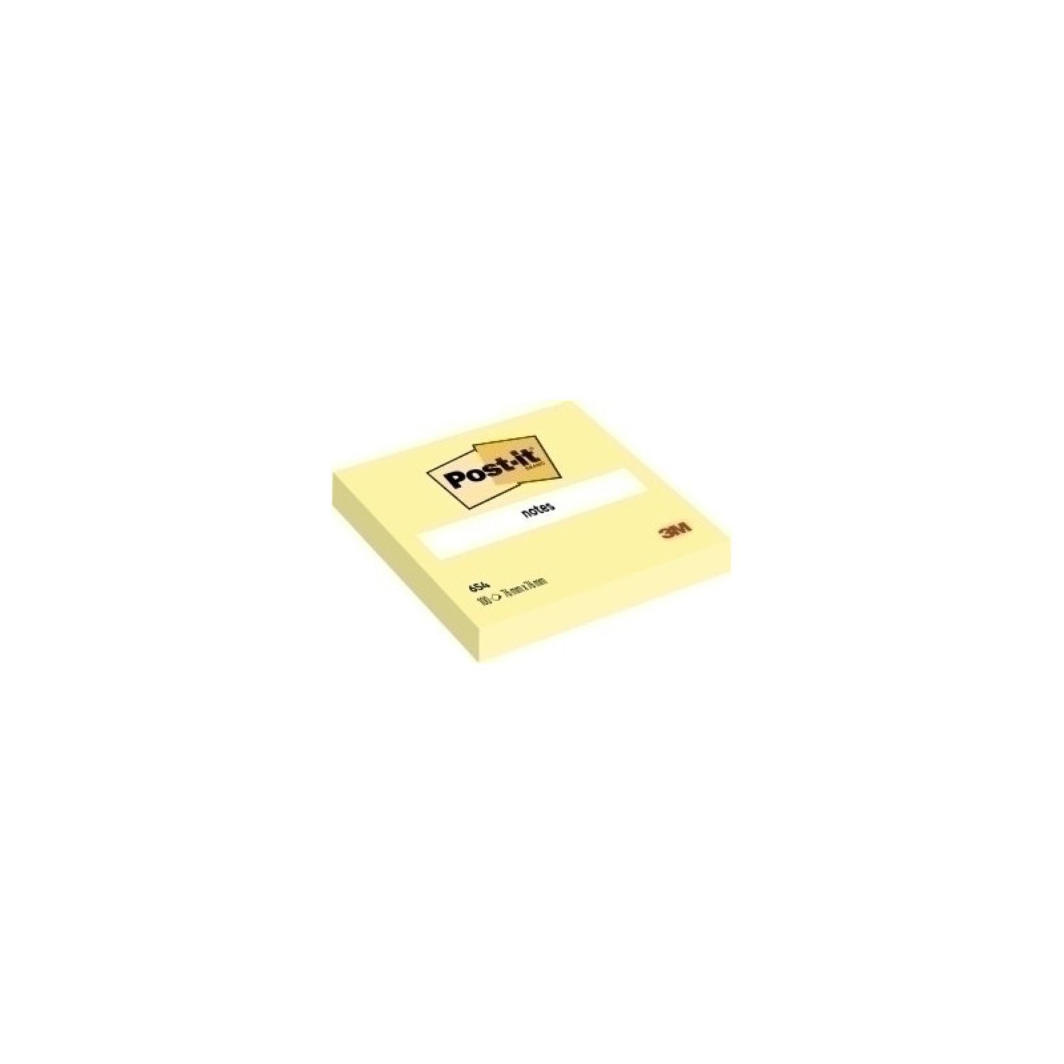 3M Post-it® 654 Super Sticky Not Kanarya Sarısı 76x76 mm 100 Yaprak / 1 Paket