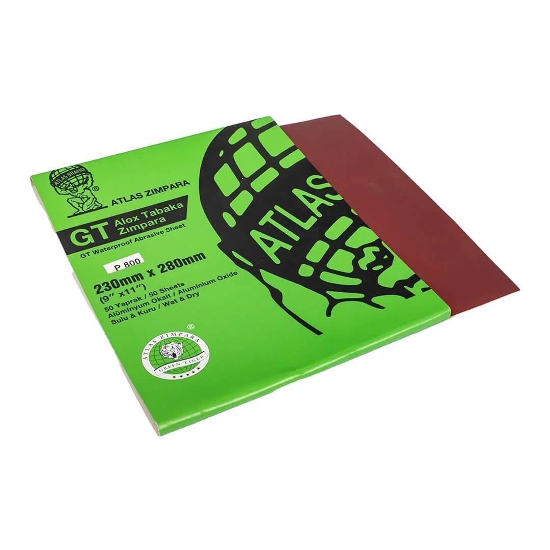 Atlas 230*280 Green Tiger 888 P800 Su Zımparası Tabaka 50 adet