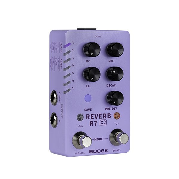 Mooer R7 X2 Stereo Reverb Pedalı (M723)