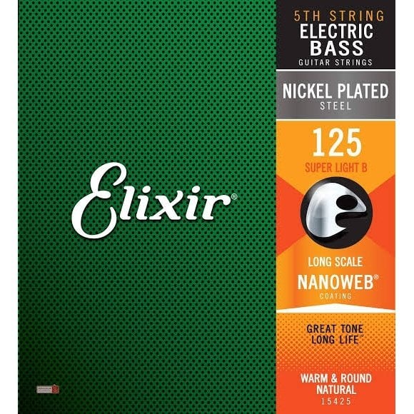 Elixir 125 Tek Bas Gitar Teli (15425)