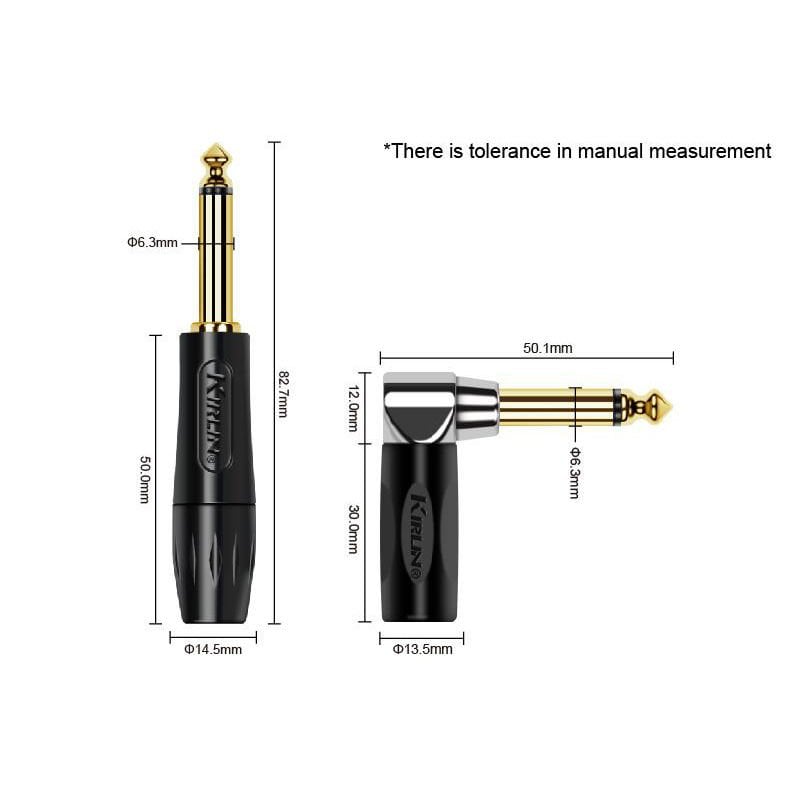 Kirlin 1/4'' Mono Plug - 1/4'' Right 10mt. Kablo (IPK222BFGL10MRDE)