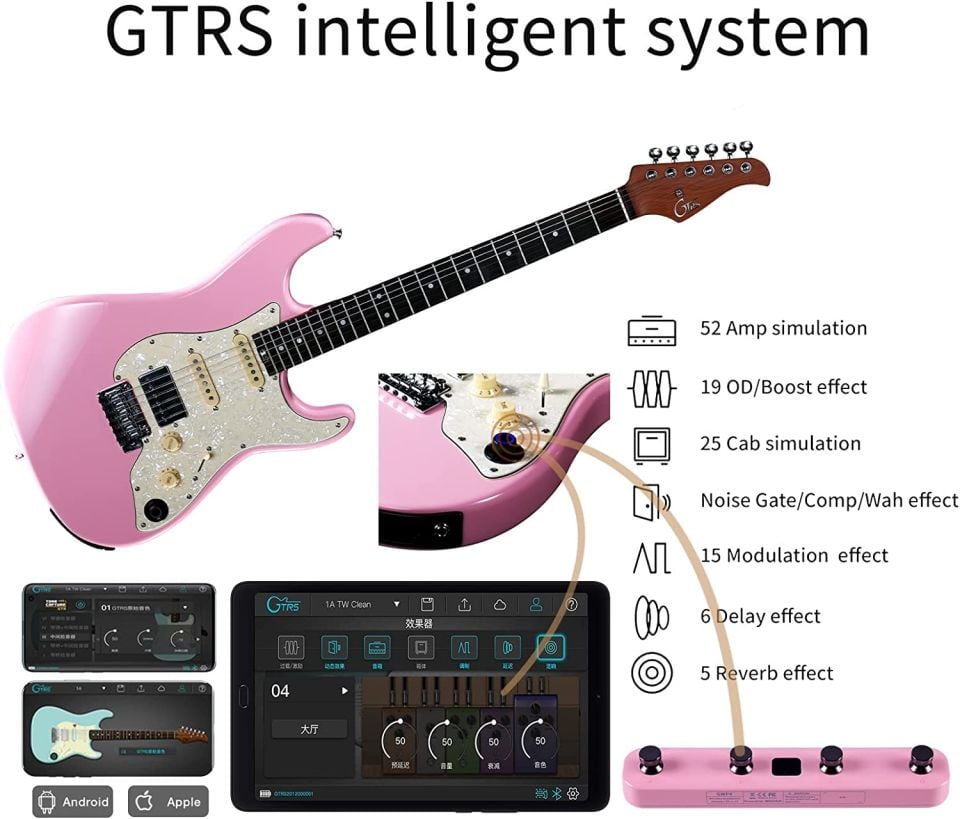 GTRS S800PK Smart Elektro Gitar