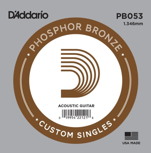 Daddario PB053 Akustik Tek Tel Phosphor Bronze (Mi)